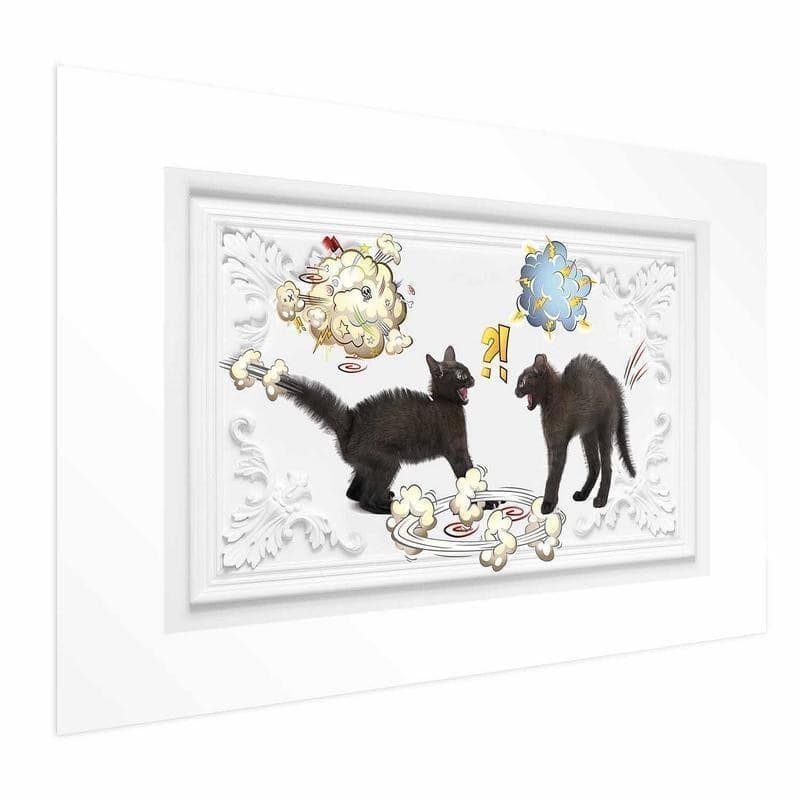 Poster - Cat Fight in Poster e stampe Collezione Casa - Trebisacce, commercioVirtuoso.it