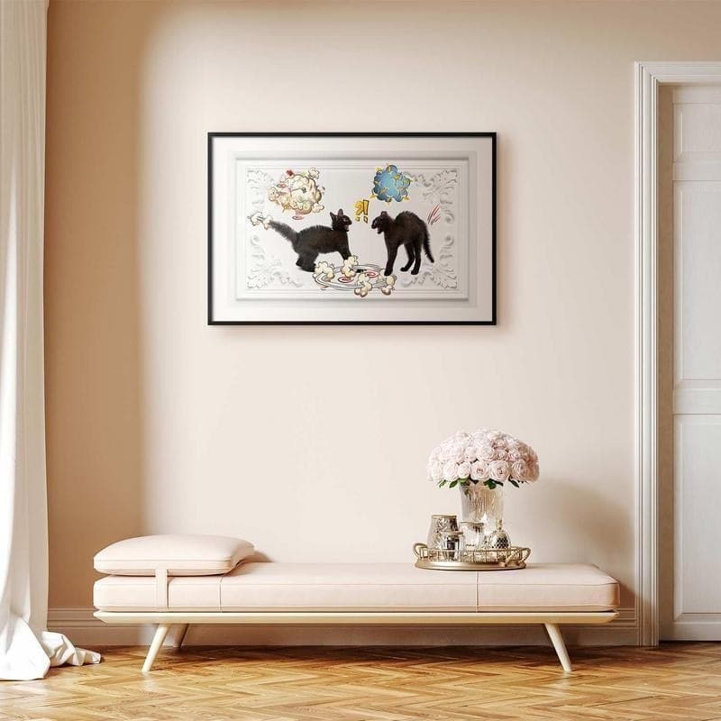 Poster - Cat Fight in Poster e stampe Collezione Casa - Trebisacce, commercioVirtuoso.it
