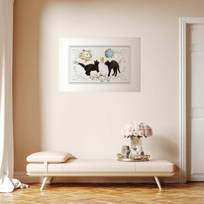 Poster - Cat Fight in Poster e stampe Collezione Casa - Trebisacce, commercioVirtuoso.it