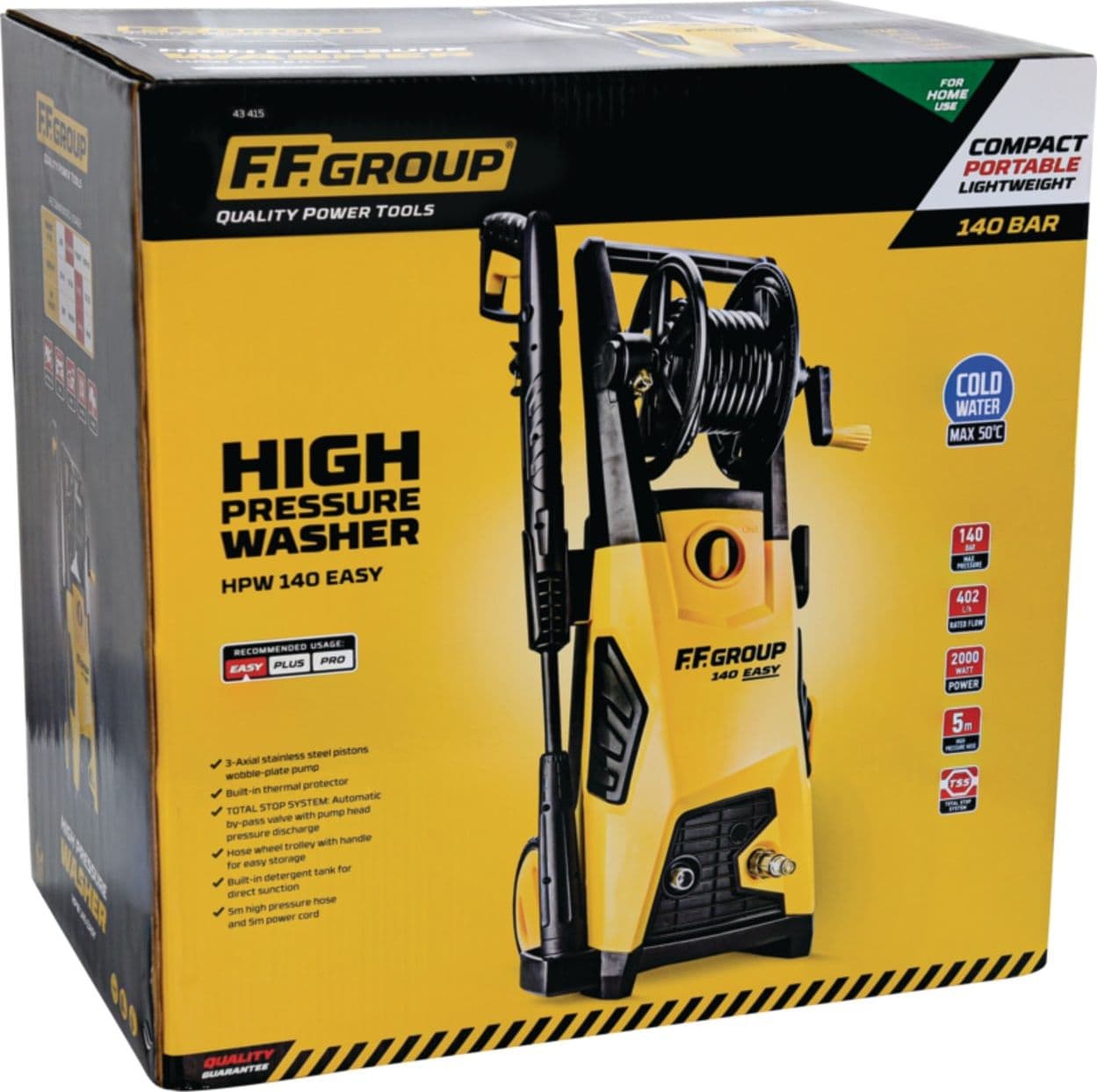 FFGroup HPW 140 Easy idropulitrice ad acqua freddo 140 bar 2000W 402 lt/h in Idropulitrici Aloiserw.com - Altomonte, commercioVirtuoso.it