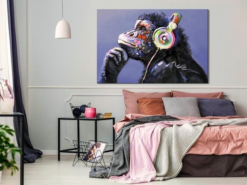 Quadro Musical Monkey (1 Part) Wide in Poster e stampe Collezione Casa - Trebisacce, commercioVirtuoso.it