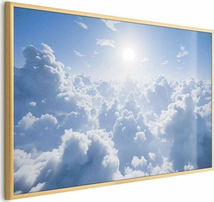 Poster - Heavenly Peace: Warm Sun Rays in Poster e stampe Collezione Casa - Trebisacce, commercioVirtuoso.it