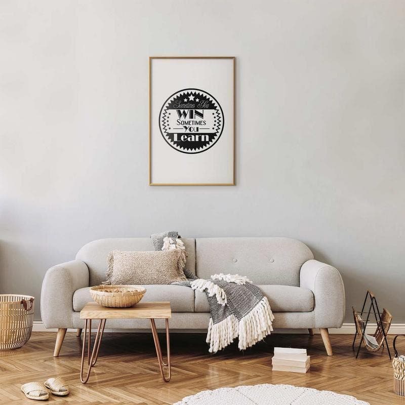Poster - Sometimes You Win, Sometimes You Learn in Targhe e cartelli Collezione Casa - Trebisacce, commercioVirtuoso.it