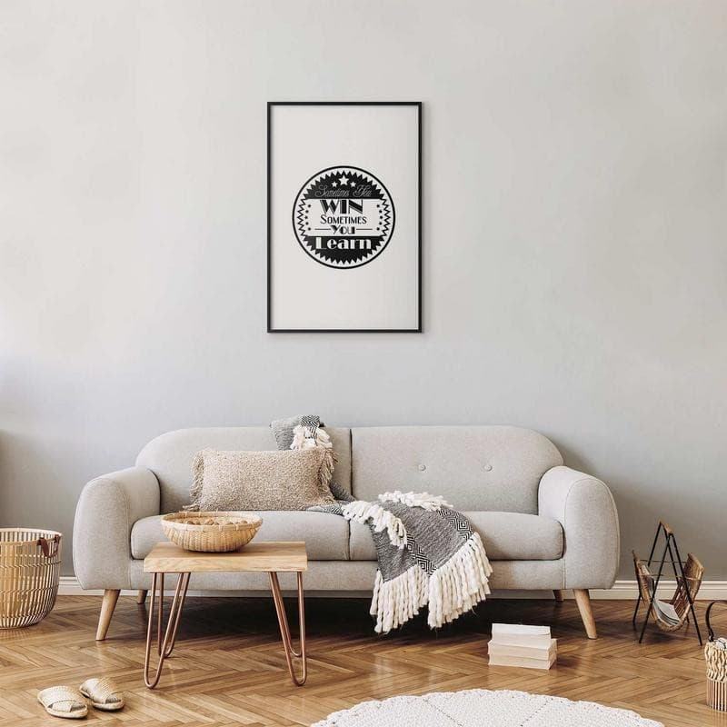 Poster - Sometimes You Win, Sometimes You Learn in Targhe e cartelli Collezione Casa - Trebisacce, commercioVirtuoso.it