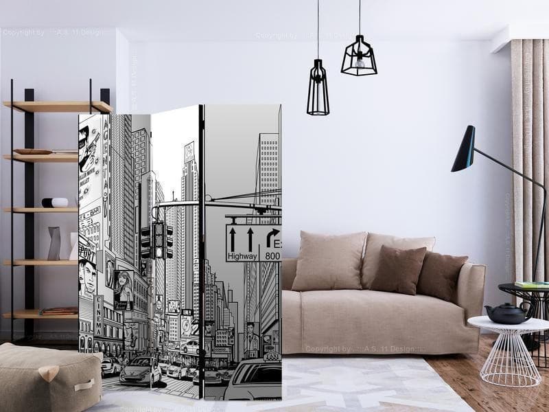 Paravento Street in New York city [Room Dividers] in Paraventi Collezione Casa - Trebisacce, commercioVirtuoso.it