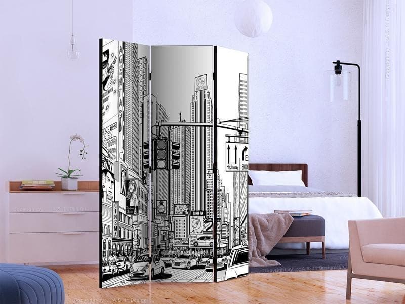 Paravento Street in New York city [Room Dividers] in Paraventi Collezione Casa - Trebisacce, commercioVirtuoso.it