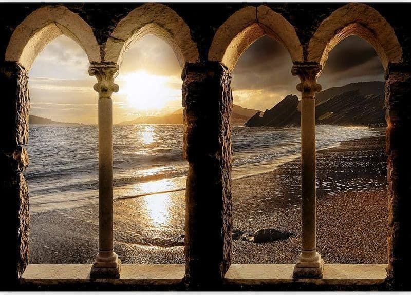 Fotomurale Castello sulla sabbia in Carta da parati Collezione Casa - Trebisacce, commercioVirtuoso.it