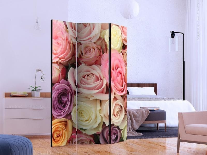 Paravento Pastel roses [divisori da interno] in Paraventi Collezione Casa - Trebisacce, commercioVirtuoso.it