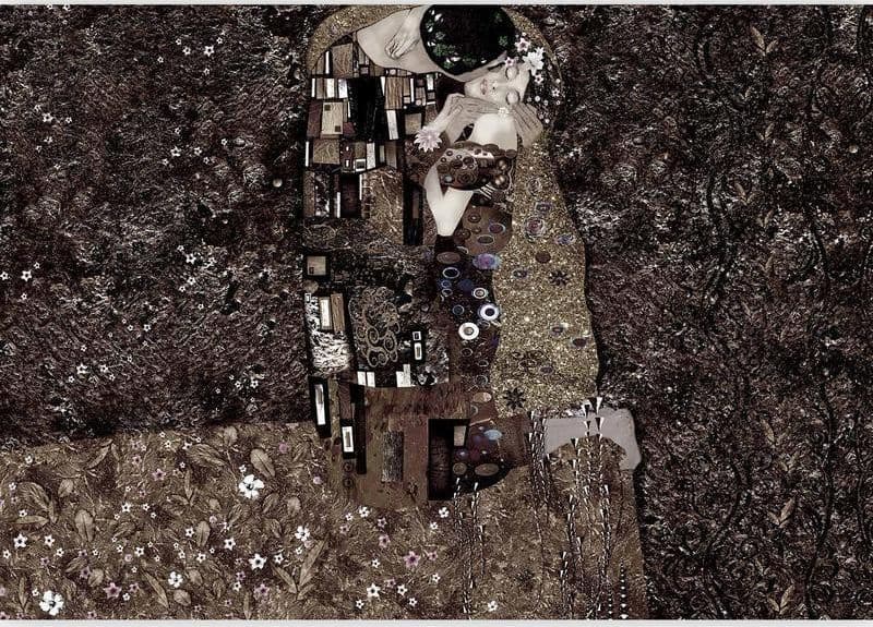 Fotomurale Klimt inspiration Recalling Tenderness in Carta da parati Collezione Casa - Trebisacce, commercioVirtuoso.it