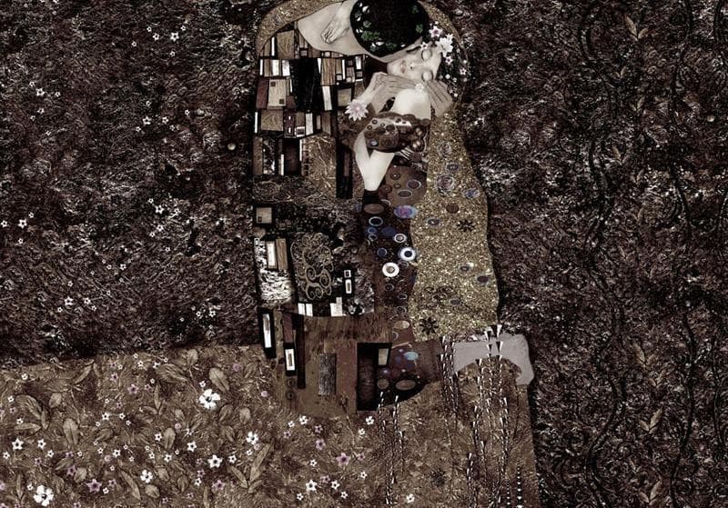 Fotomurale Klimt inspiration Recalling Tenderness in Carta da parati Collezione Casa - Trebisacce, commercioVirtuoso.it
