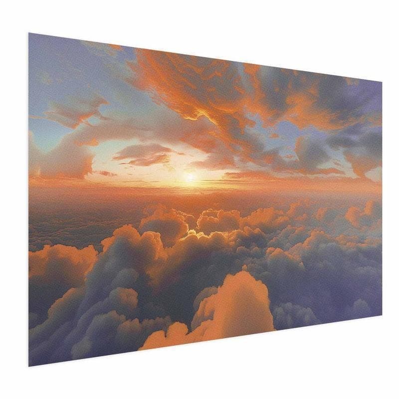 Poster - When Dawn Tickles the Clouds: A Color Show on the Morning Sky in Poster e stampe Collezione Casa - Trebisacce, commercioVirtuoso.it