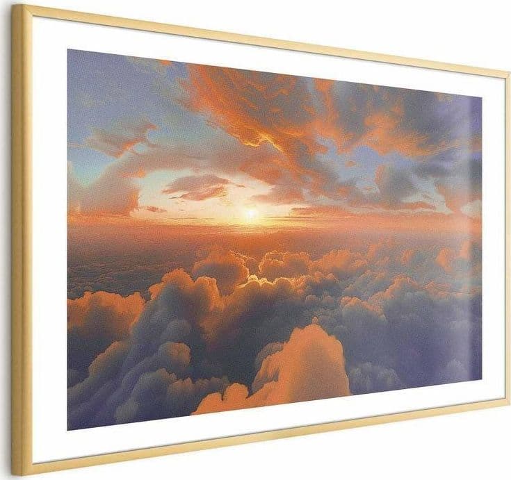Poster - When Dawn Tickles the Clouds: A Color Show on the Morning Sky in Poster e stampe Collezione Casa - Trebisacce, commercioVirtuoso.it