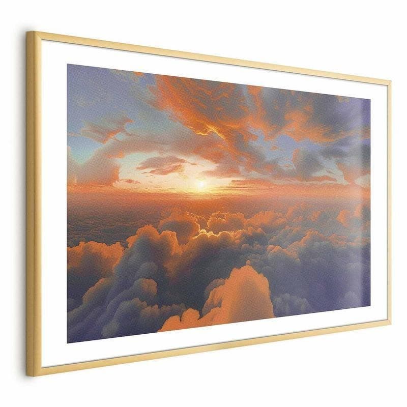 Poster - When Dawn Tickles the Clouds: A Color Show on the Morning Sky in Poster e stampe Collezione Casa - Trebisacce, commercioVirtuoso.it