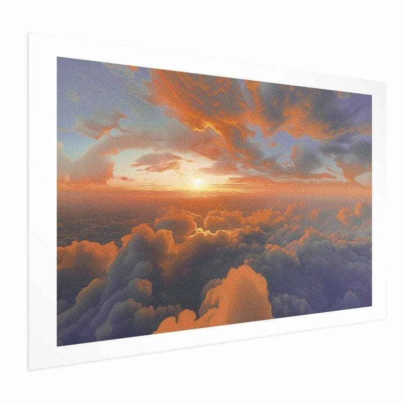 Poster - When Dawn Tickles the Clouds: A Color Show on the Morning Sky in Poster e stampe Collezione Casa - Trebisacce, commercioVirtuoso.it