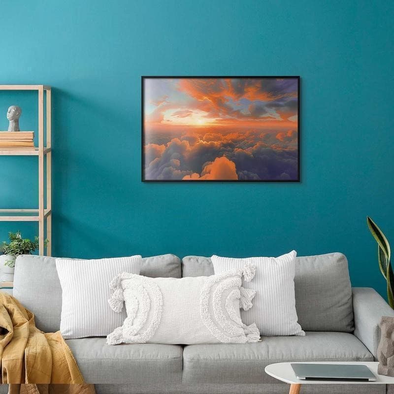 Poster - When Dawn Tickles the Clouds: A Color Show on the Morning Sky in Poster e stampe Collezione Casa - Trebisacce, commercioVirtuoso.it