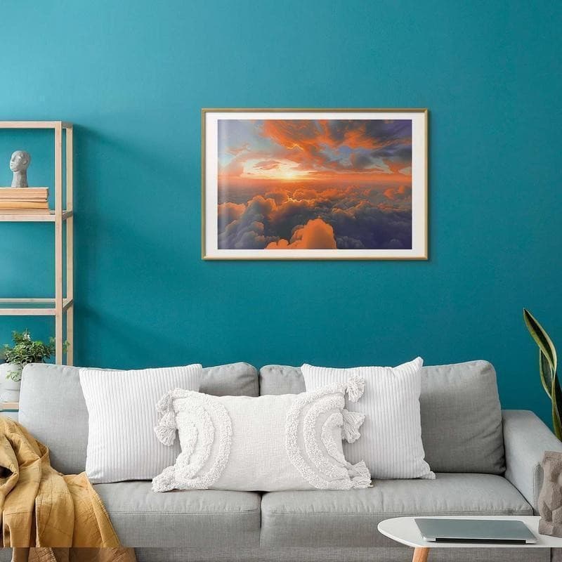 Poster - When Dawn Tickles the Clouds: A Color Show on the Morning Sky in Poster e stampe Collezione Casa - Trebisacce, commercioVirtuoso.it