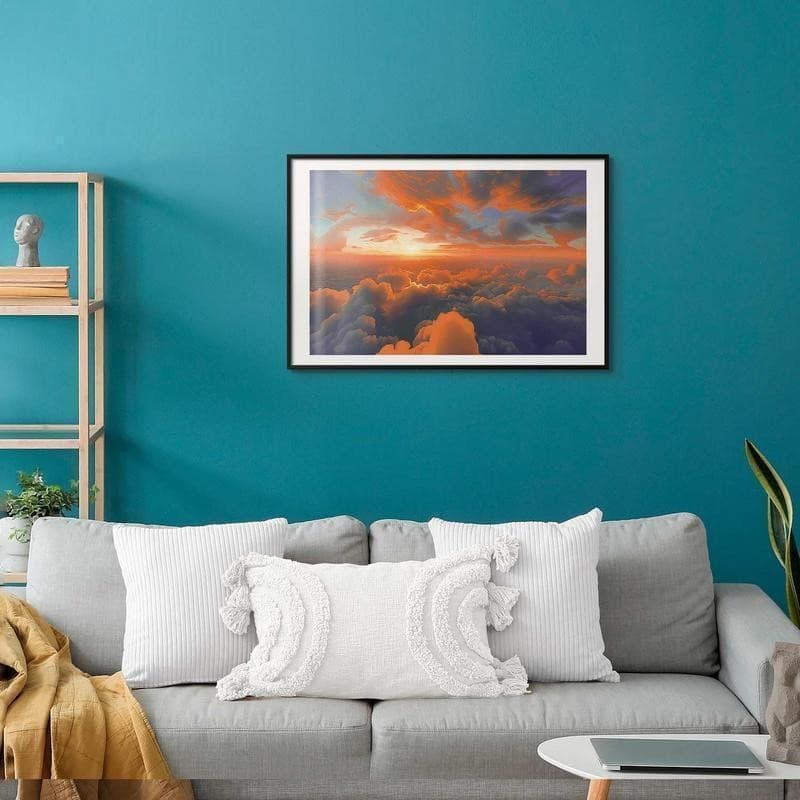 Poster - When Dawn Tickles the Clouds: A Color Show on the Morning Sky in Poster e stampe Collezione Casa - Trebisacce, commercioVirtuoso.it
