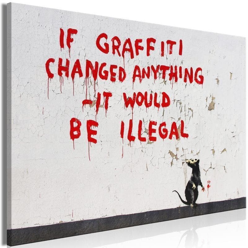 Quadro Quotes Graffiti (1 Part) Wide in Poster e stampe Collezione Casa - Trebisacce, commercioVirtuoso.it