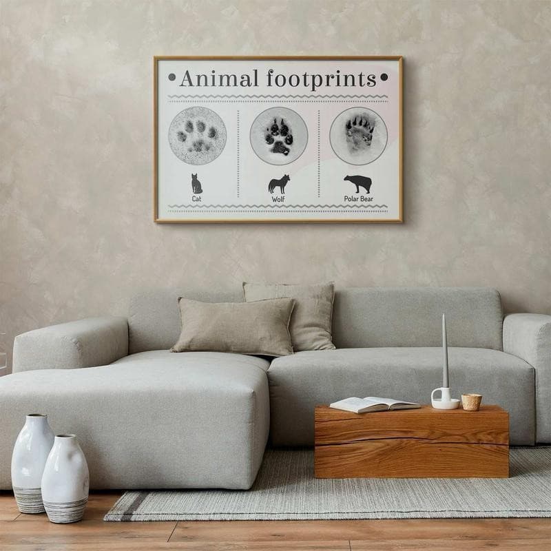 Poster - Paw Prints in Poster e stampe Collezione Casa - Trebisacce, commercioVirtuoso.it