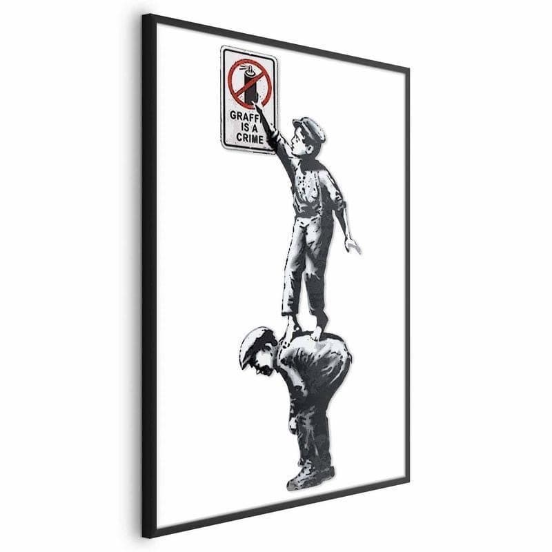 Poster - Graffiti is a Crime in Poster e stampe Collezione Casa - Trebisacce, commercioVirtuoso.it