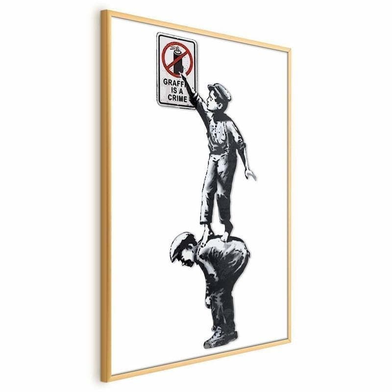 Poster - Graffiti is a Crime in Poster e stampe Collezione Casa - Trebisacce, commercioVirtuoso.it