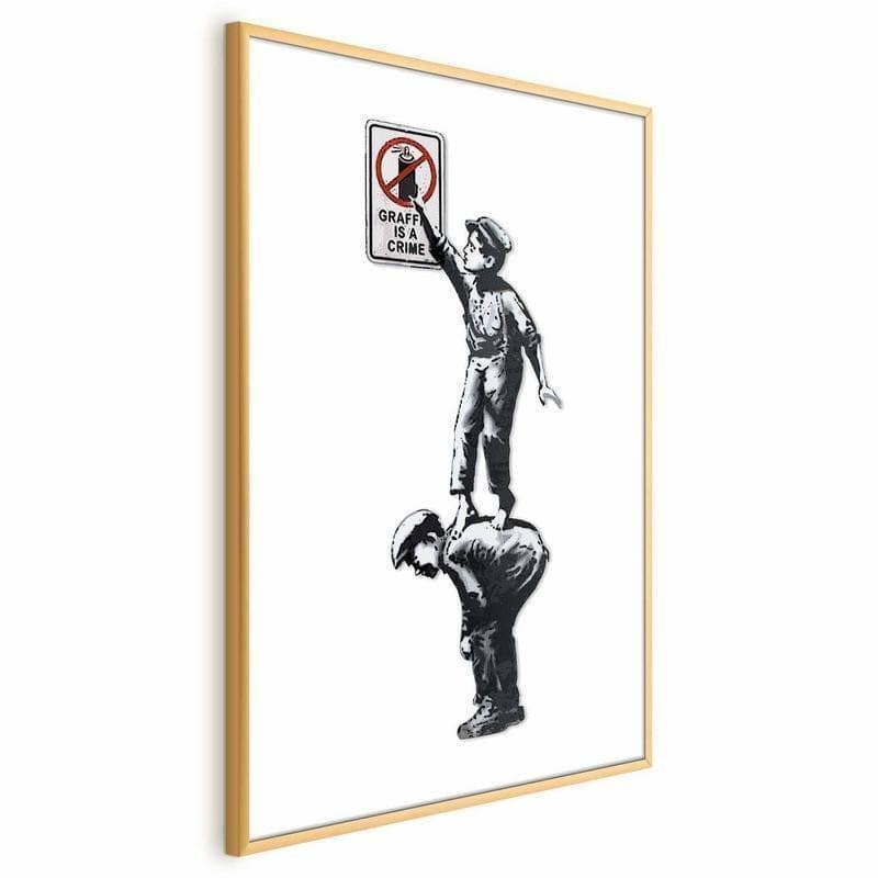Poster - Graffiti is a Crime in Poster e stampe Collezione Casa - Trebisacce, commercioVirtuoso.it