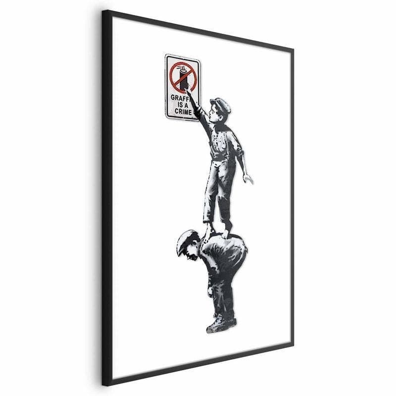 Poster - Graffiti is a Crime in Poster e stampe Collezione Casa - Trebisacce, commercioVirtuoso.it