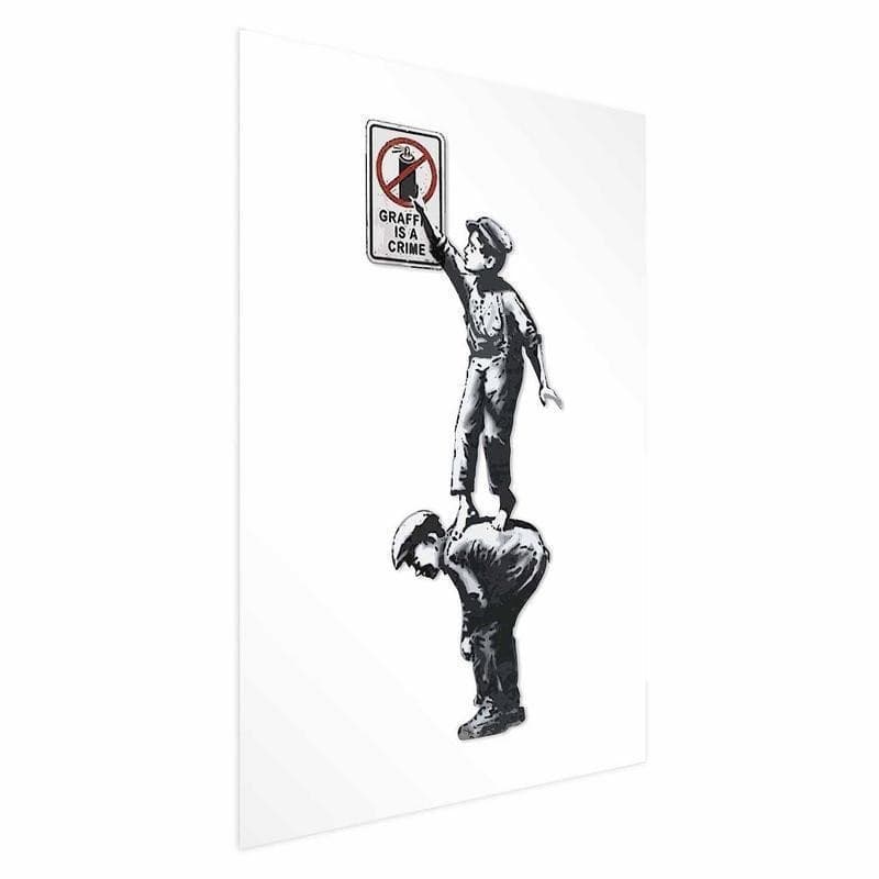 Poster - Graffiti is a Crime in Poster e stampe Collezione Casa - Trebisacce, commercioVirtuoso.it