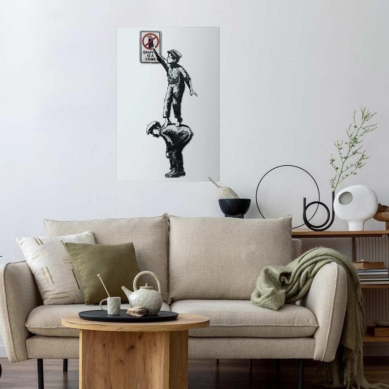 Poster - Graffiti is a Crime in Poster e stampe Collezione Casa - Trebisacce, commercioVirtuoso.it