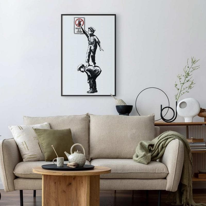 Poster - Graffiti is a Crime in Poster e stampe Collezione Casa - Trebisacce, commercioVirtuoso.it