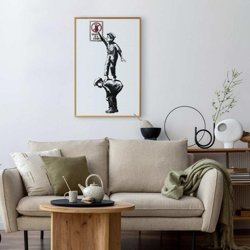 Poster - Graffiti is a Crime in Poster e stampe Collezione Casa - Trebisacce, commercioVirtuoso.it