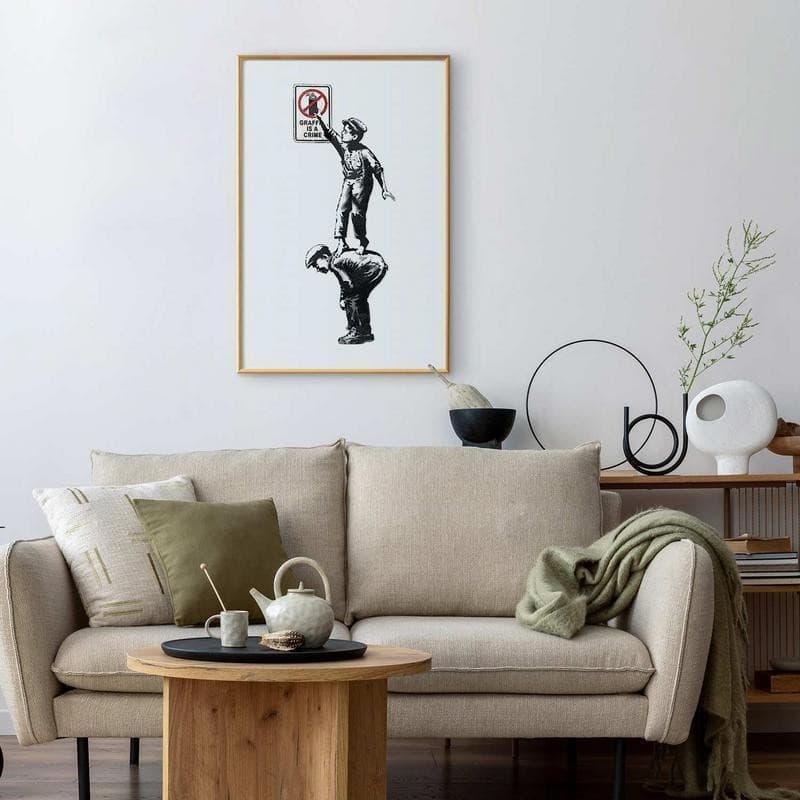 Poster - Graffiti is a Crime in Poster e stampe Collezione Casa - Trebisacce, commercioVirtuoso.it