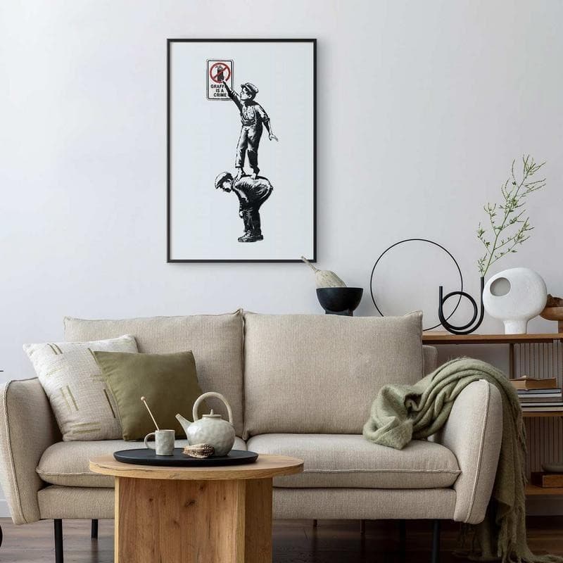 Poster - Graffiti is a Crime in Poster e stampe Collezione Casa - Trebisacce, commercioVirtuoso.it