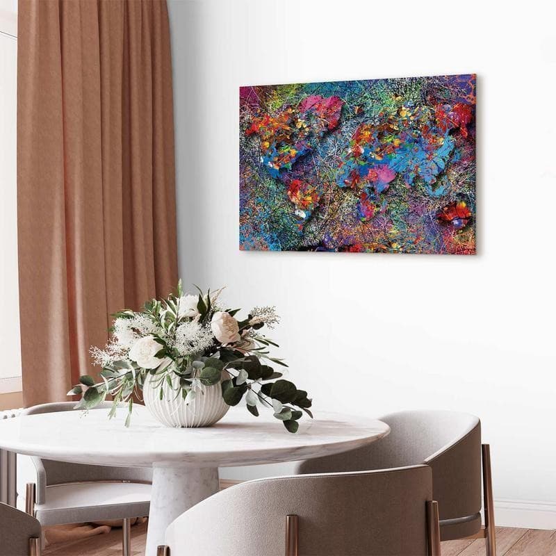 Quadro Map: Jackson Pollock inspiration in Poster e stampe Collezione Casa - Trebisacce, commercioVirtuoso.it