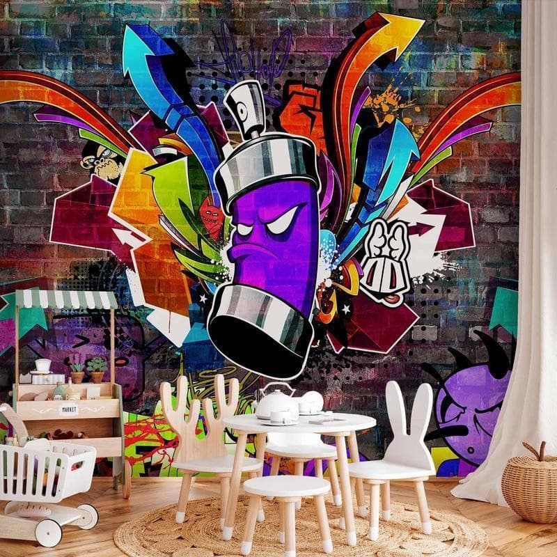 Fotomurale Graffiti: Colourful attack in Carta da parati Collezione Casa - Trebisacce, commercioVirtuoso.it