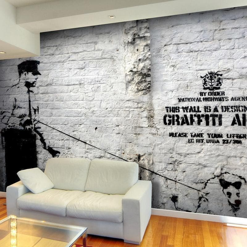 Fotomurale Banksy Graffiti Area in Carta da parati Collezione Casa - Trebisacce, commercioVirtuoso.it