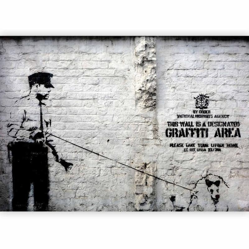 Fotomurale Banksy Graffiti Area in Carta da parati Collezione Casa - Trebisacce, commercioVirtuoso.it