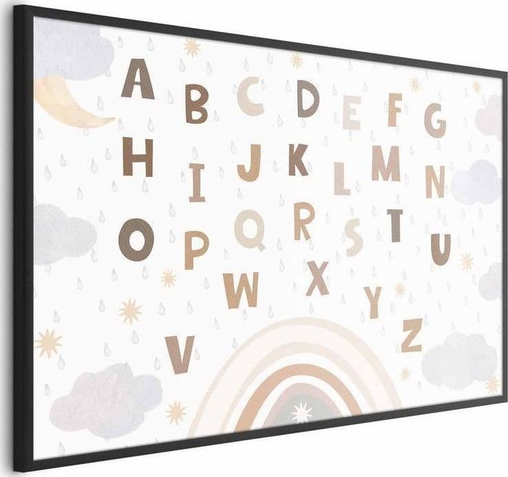 Poster - Letters in Muted Colors in Poster e stampe Collezione Casa - Trebisacce, commercioVirtuoso.it