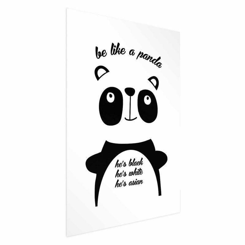 Poster - Be Like a Panda in Poster e stampe Collezione Casa - Trebisacce, commercioVirtuoso.it