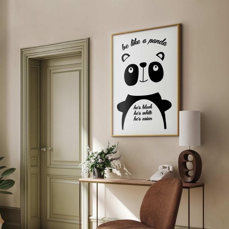 Poster - Be Like a Panda in Poster e stampe Collezione Casa - Trebisacce, commercioVirtuoso.it