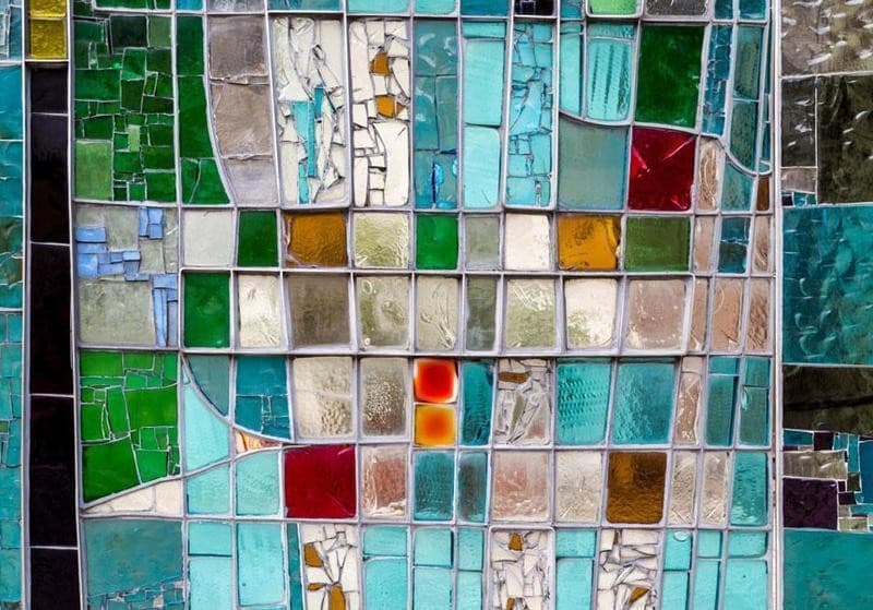 Fotomurale Sapphire Stained Glass in Carta da parati Collezione Casa - Trebisacce, commercioVirtuoso.it