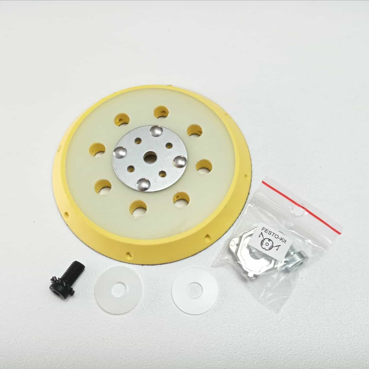BenMan platorello da 125mm flessibile in plastica con velcro per levigatrice orbitale in Dischi abrasivi velcrati Aloiserw.com - Altomonte, commercioVirtuoso.it