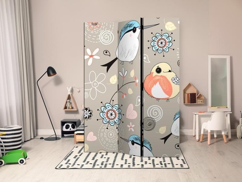 Paravento Natural pattern with birds [divisori da interno] in Paraventi Collezione Casa - Trebisacce, commercioVirtuoso.it