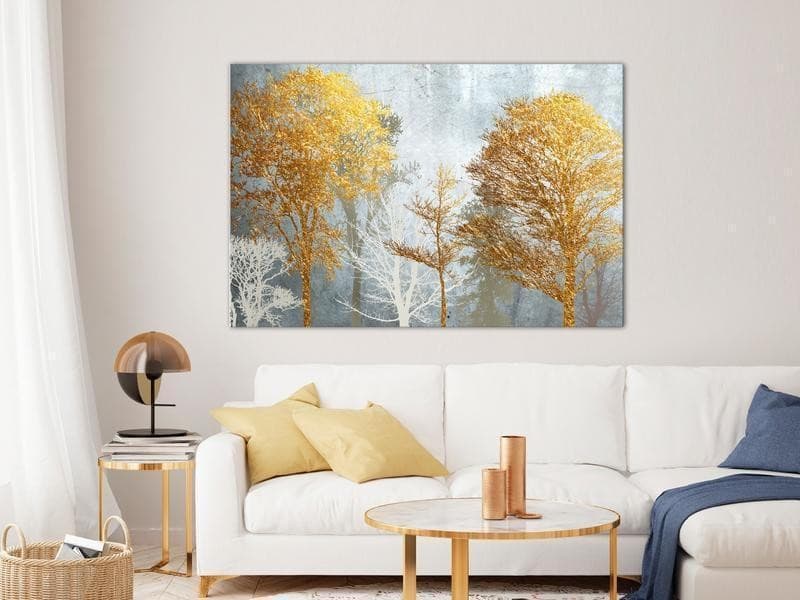 Quadro Hoarfrost and Gold (1 Part) Wide in Dipinti Collezione Casa - Trebisacce, commercioVirtuoso.it