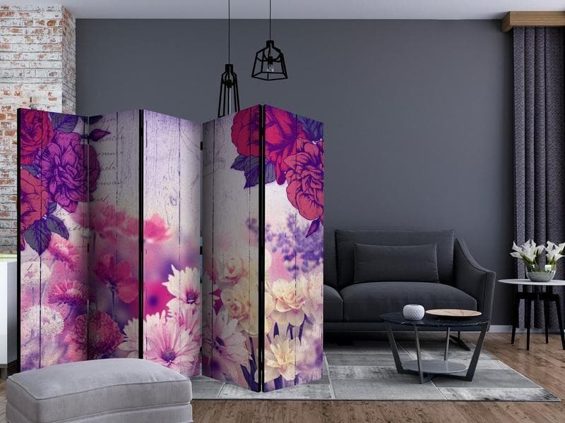 Paravento Flowers Memories II [Room Dividers] in Paraventi Collezione Casa - Trebisacce, commercioVirtuoso.it