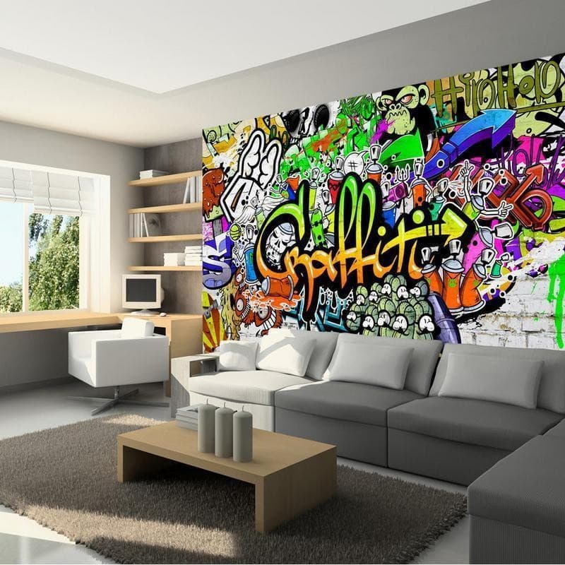 Fotomurale Graffiti on the Wall in Carta da parati Collezione Casa - Trebisacce, commercioVirtuoso.it