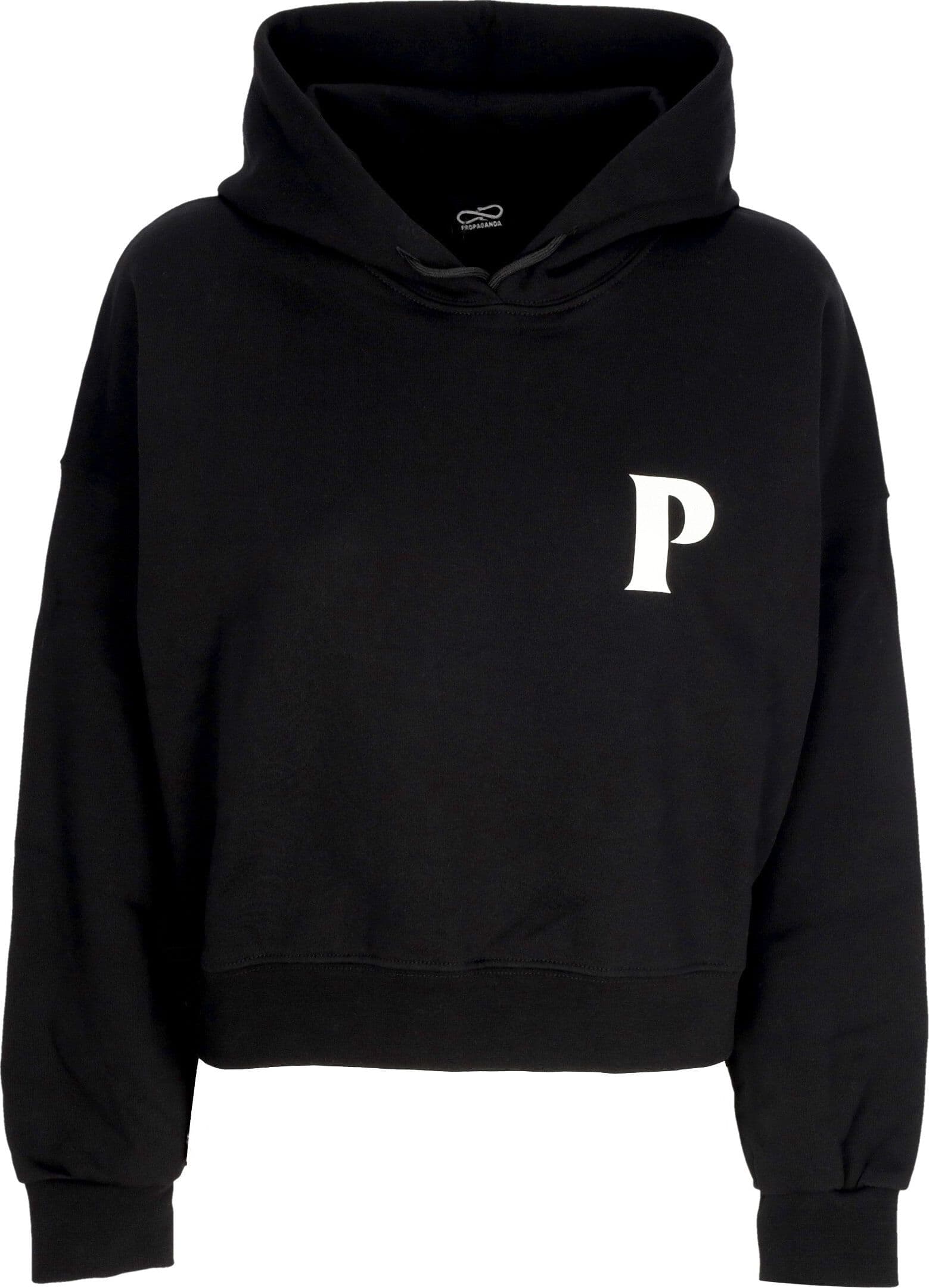 PROPAGANDA Felpa Cappuccio Corta Donna W Pyromantics Croptop Hoodie Black da donna in Felpe con cappuccio Drestige - Casamassima, commercioVirtuoso.it