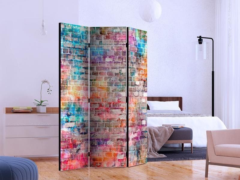 Paravento Colourful Brick [Room Dividers] in Paraventi Collezione Casa - Trebisacce, commercioVirtuoso.it