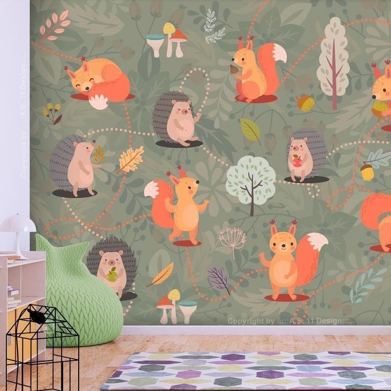 Fotomurale Friends of the Forest in Carta da parati Collezione Casa - Trebisacce, commercioVirtuoso.it