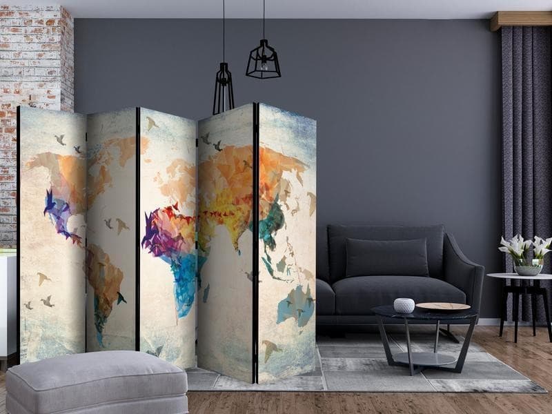Paravento Paper birds II [Room Dividers] in Paraventi Collezione Casa - Trebisacce, commercioVirtuoso.it
